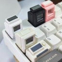 Retro MAC Apple Macintosh Personalized Keycaps Backlit Creative Miniature Computer Small TV Keycap for Mechanical Keyboard